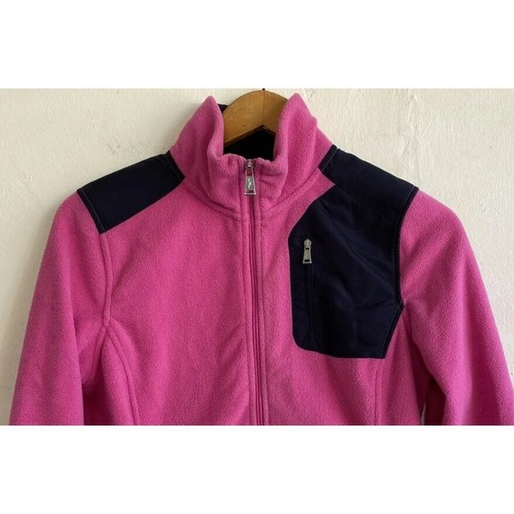 COPY - LRL Ralph Lauren Active Fleece Jacket Womens Small Pink Black Full Zip P… - Picture 2 of 8